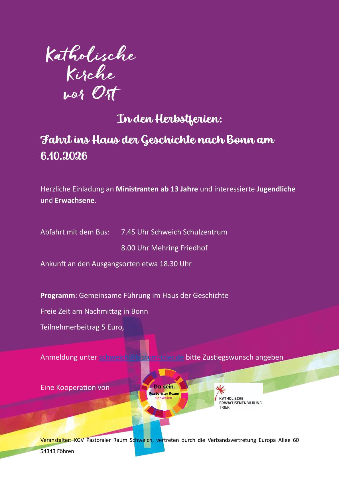 2026-10-06, Haus der Geschichte