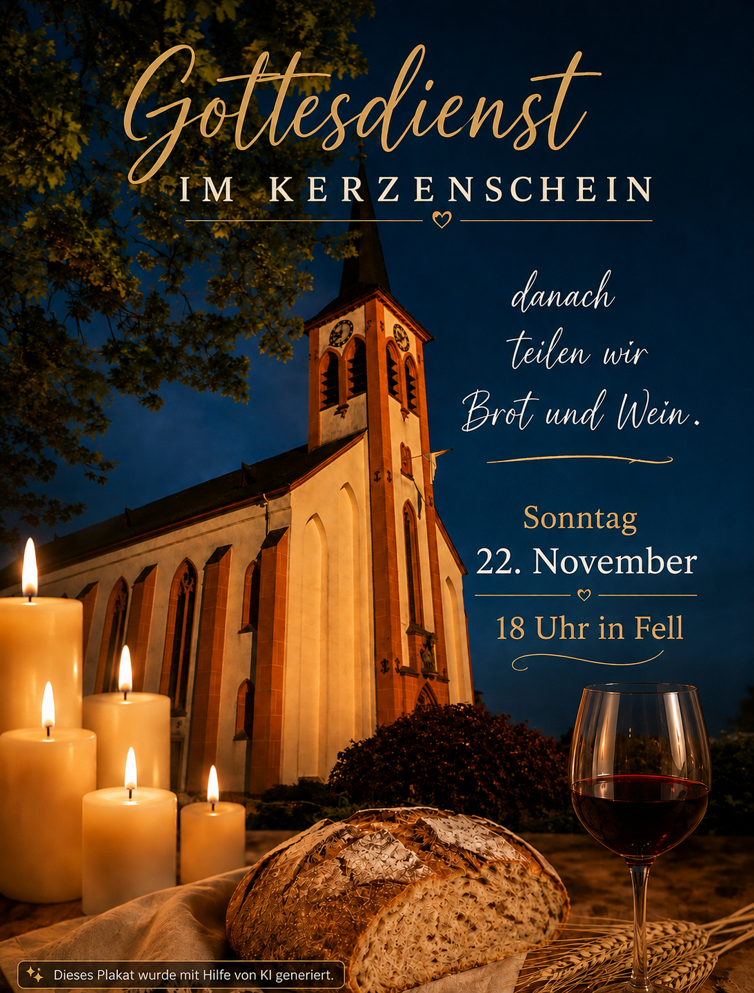2026-11-22 Gottesdienst im Kerzenschein Fell