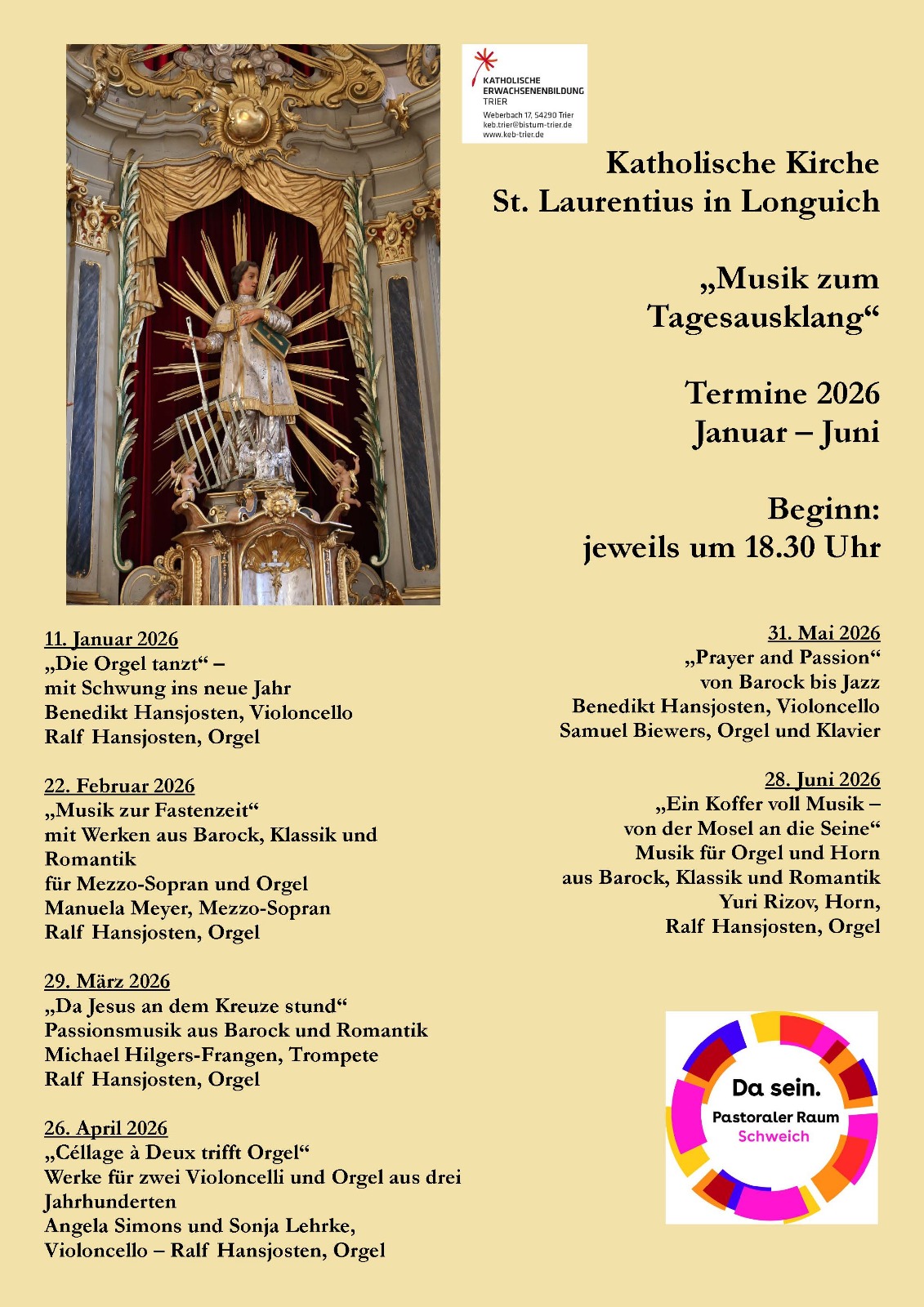 Longuich, 'Musik zum Tagesausklang'