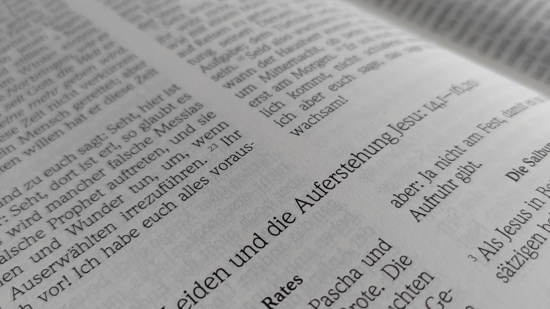 Auszug Bibel