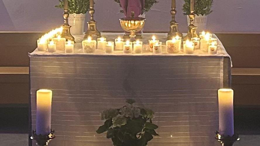 Feier des Letzten Abendmahls in Föhren