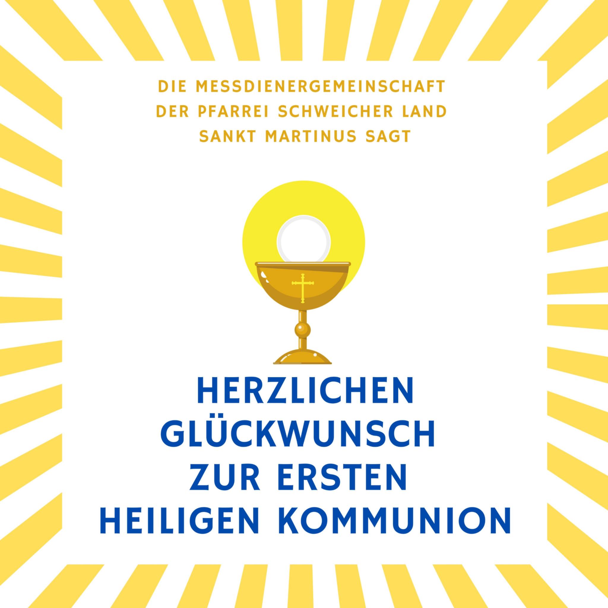 Glückwunsch Erstkommunion - Messdiener (c) Adrian Sasmaz Glückwunsch Erstkommunion - Messdiener