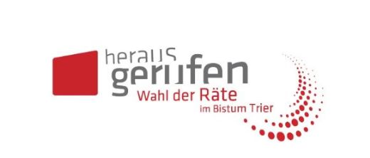 Logo mit den Worten: heraus gerufen - Wahl der Röte im Bistum Trier