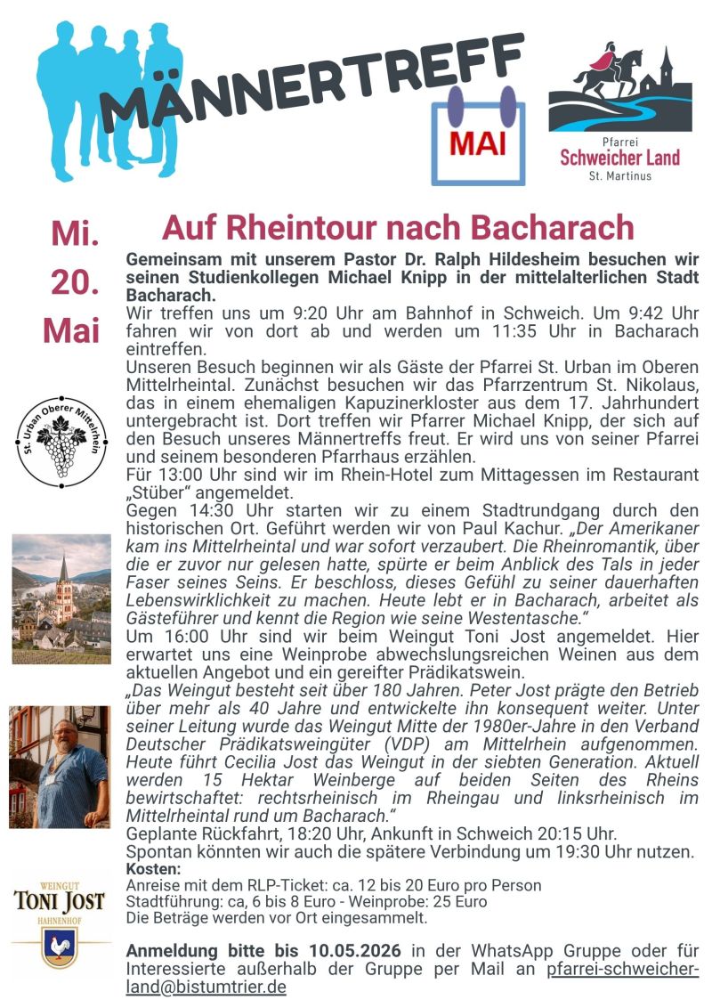Männertreff Monatsflyer Mai