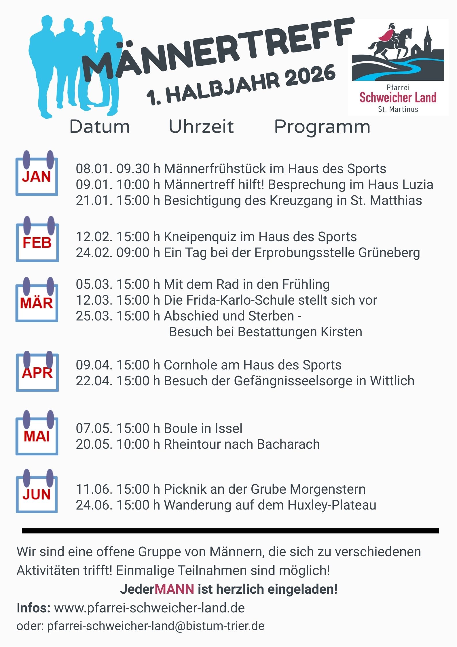 Männertreff Plakat 1. Hj. 26