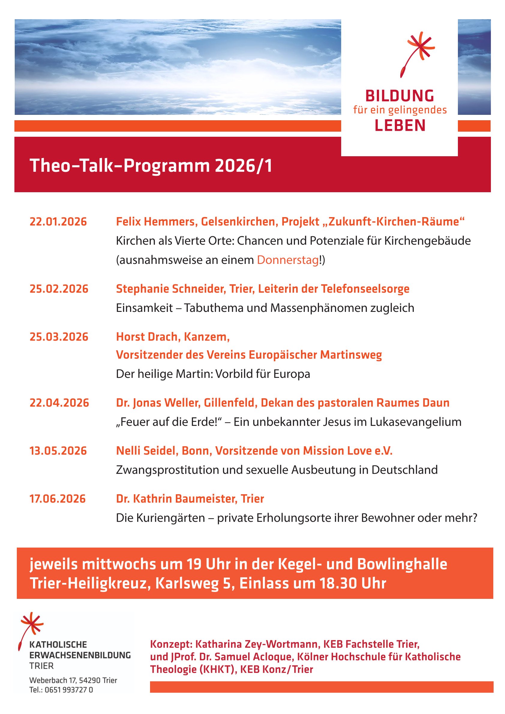 Theo-Talk, 1. Hj2026