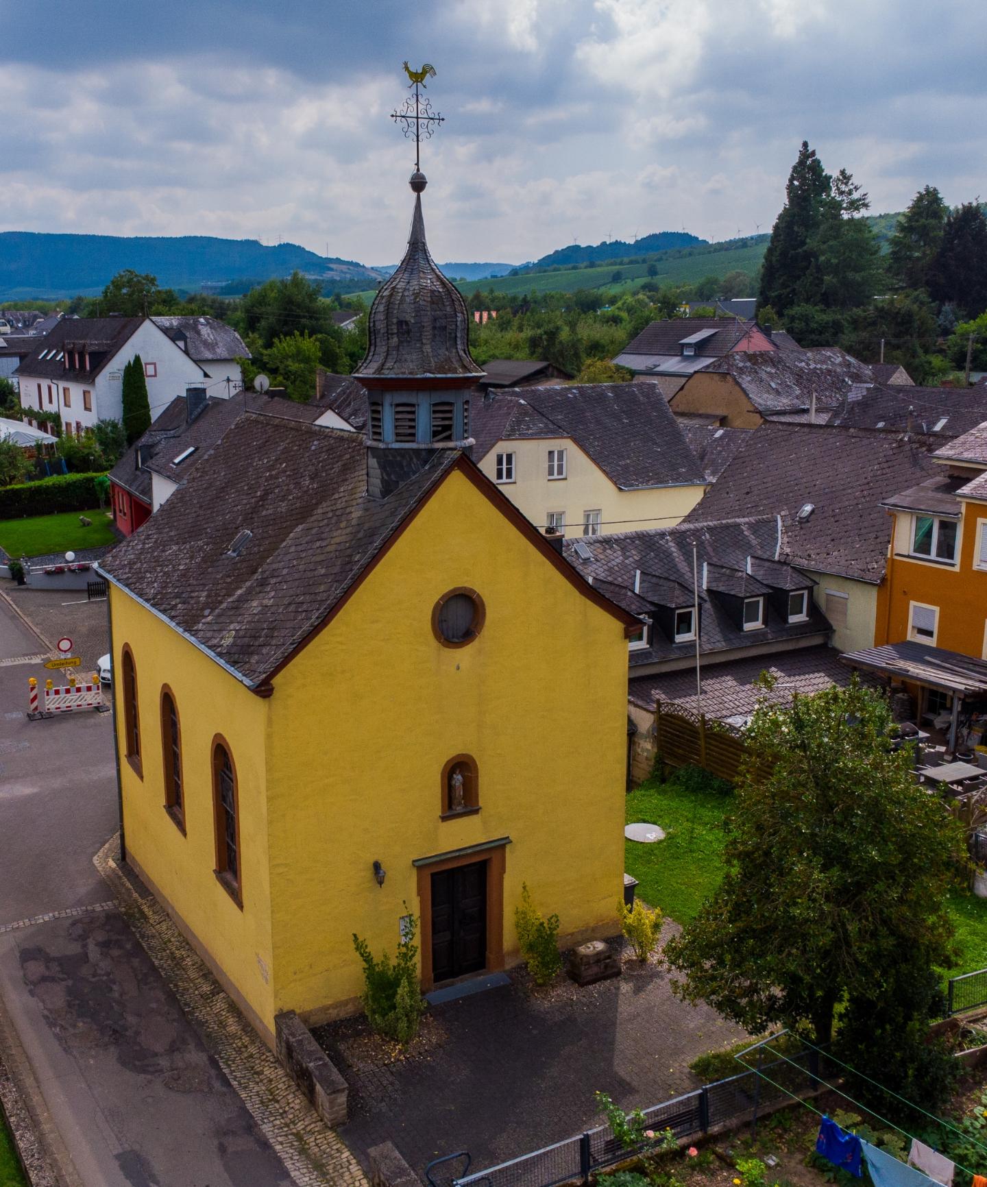 Luftaufnahme der Kapelle Kisch (c) Lena Engelskirchen Luftaufnahme der Kapelle Kisch